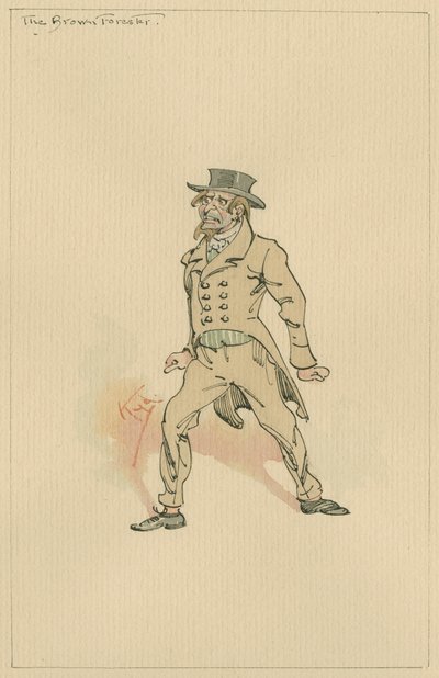 Le Forestier Brun, vers 1920 - Joseph Clayton Clarke